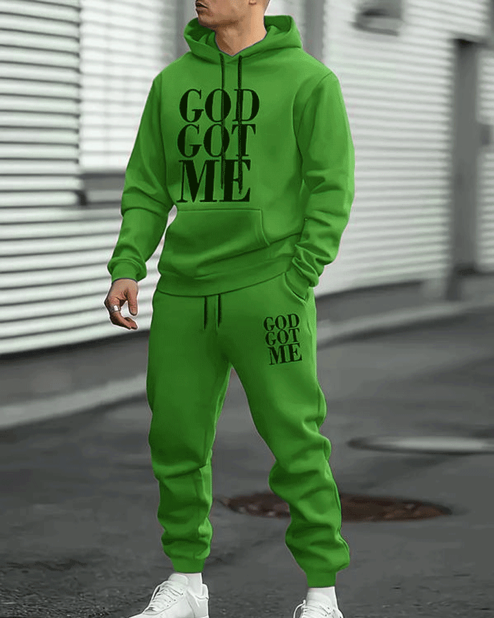 Casual hoodie and sweatpants set