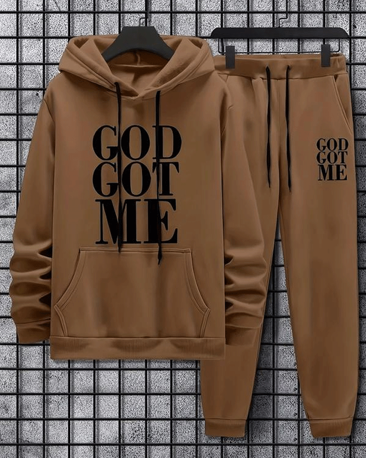 Casual hoodie and sweatpants set