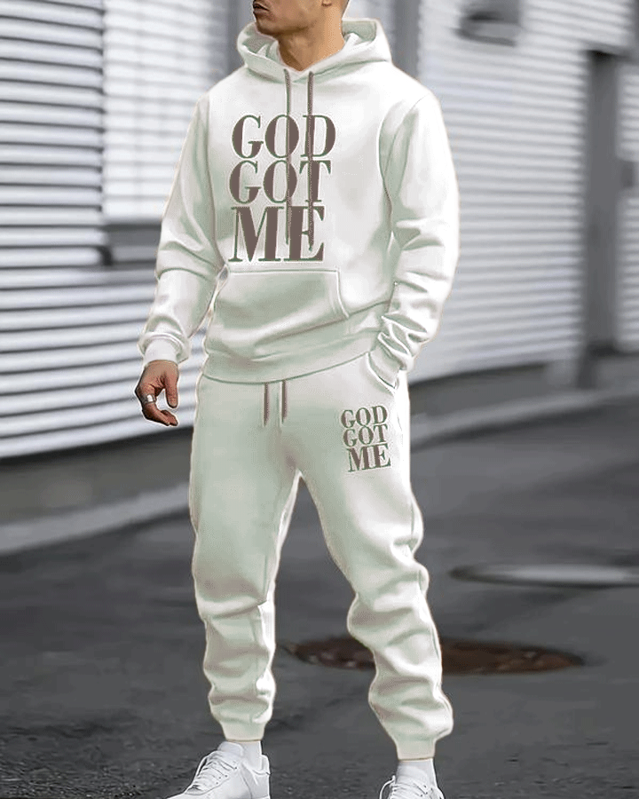 Casual hoodie and sweatpants set